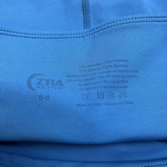 Zyia Active Leggings Womens Six Blue Janis Light N Tight Athletic Yoga Workout - Picture 4 of 10